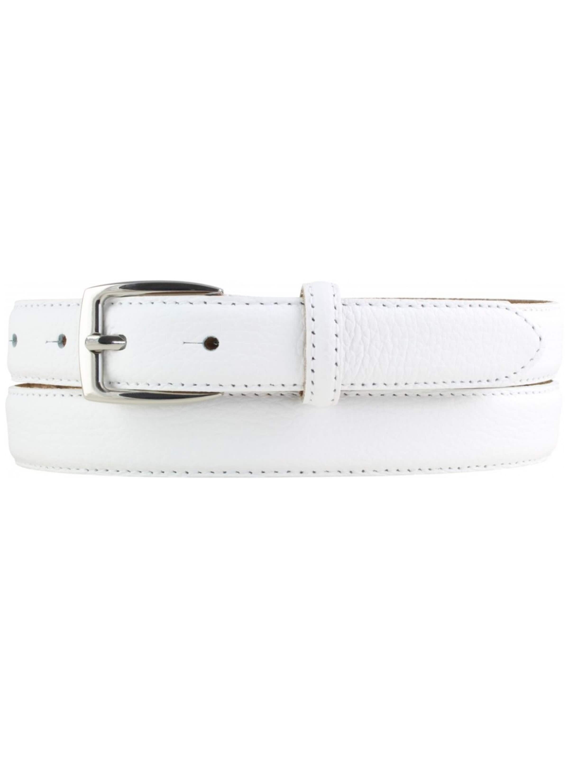 BELTINGER Belt 'Cosenzaa' in White: front