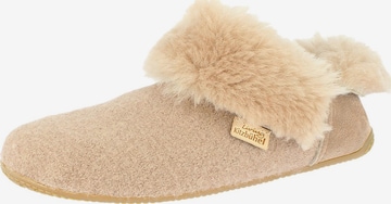 Living Kitzbühel Huisschoenen 'Schurwolle' in Bruin: voorkant