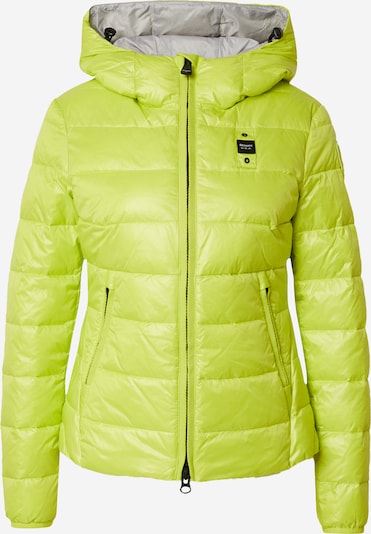 Blauer.USA Veste mi-saison en gris / vert fluo, Vue avec produit