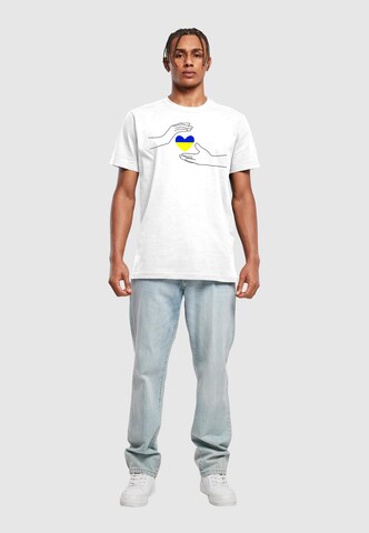 Merchcode Shirt 'Peace' in Wit