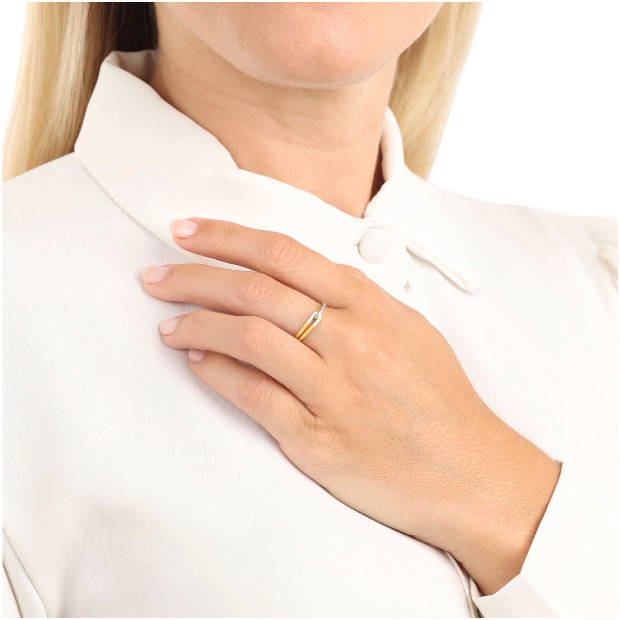 AMOR Ring in Gold: Vorderseite