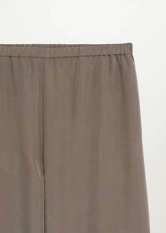 MANGO Wide Leg Hose 'Tenci-A' in Braun