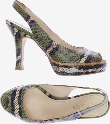 PRADA Sandals & High-Heeled Sandals in 36,5 in Green: front