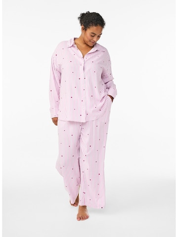 Zizzi Pyjamasbukser i pink