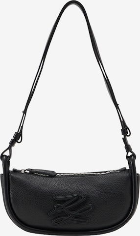 Karl Lagerfeld Olkalaukku 'K/AUTOGRAPH' värissä musta: etupuoli