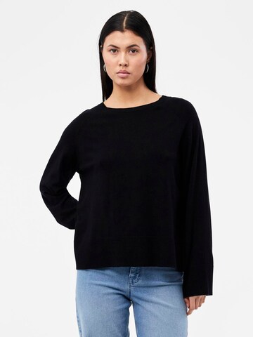 PIECES Pullover 'PCSIA' in Schwarz: Vorderseite