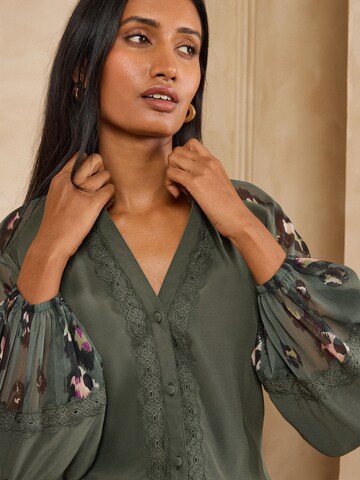 Camicia da donna di love & roses in verde