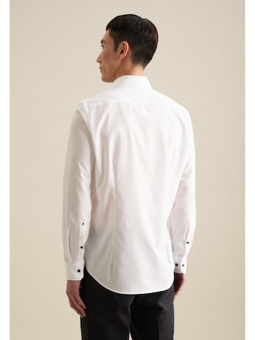 SEIDENSTICKER Regular fit Button Up Shirt 'X-Slim' in White