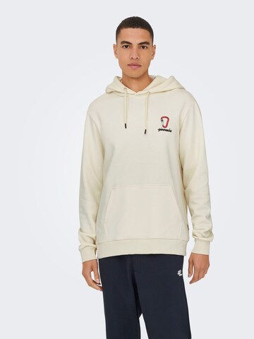 Only & Sons Sweater 'Sceres' in Beige