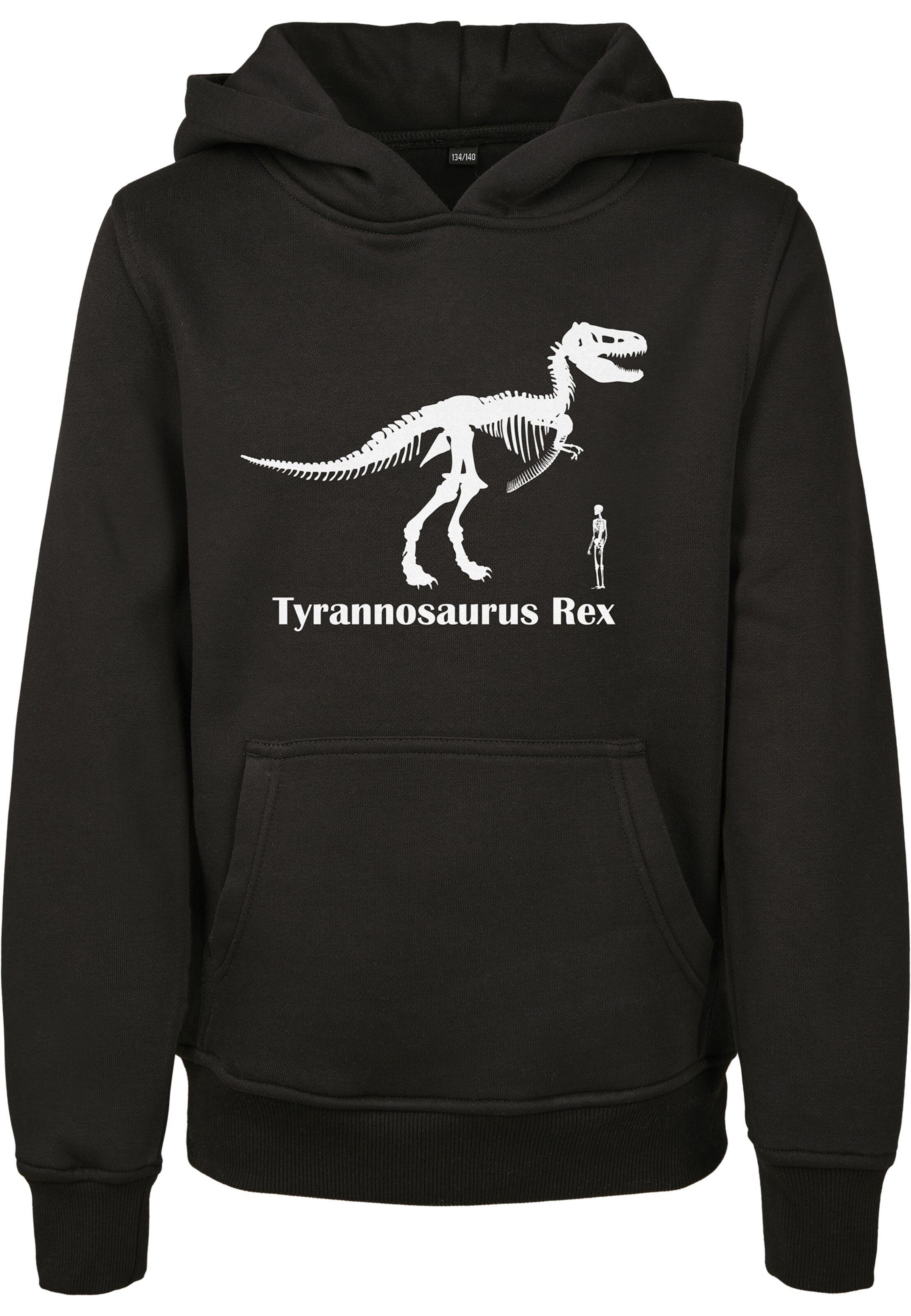 Mister Tee Regular fit Sweatshirt 'T-Rex' in Zwart: voorkant