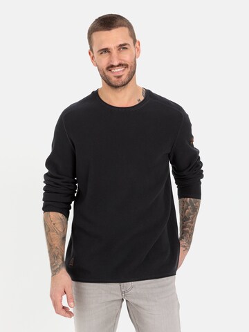 CAMEL ACTIVE Sweater in Black: front