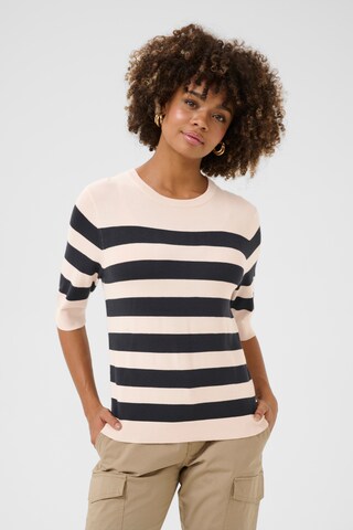 Pull-over 'CUsabi' CULTURE en beige : devant