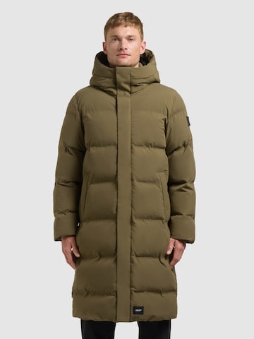 khujo Winterjas 'Gage' in Groen: voorkant