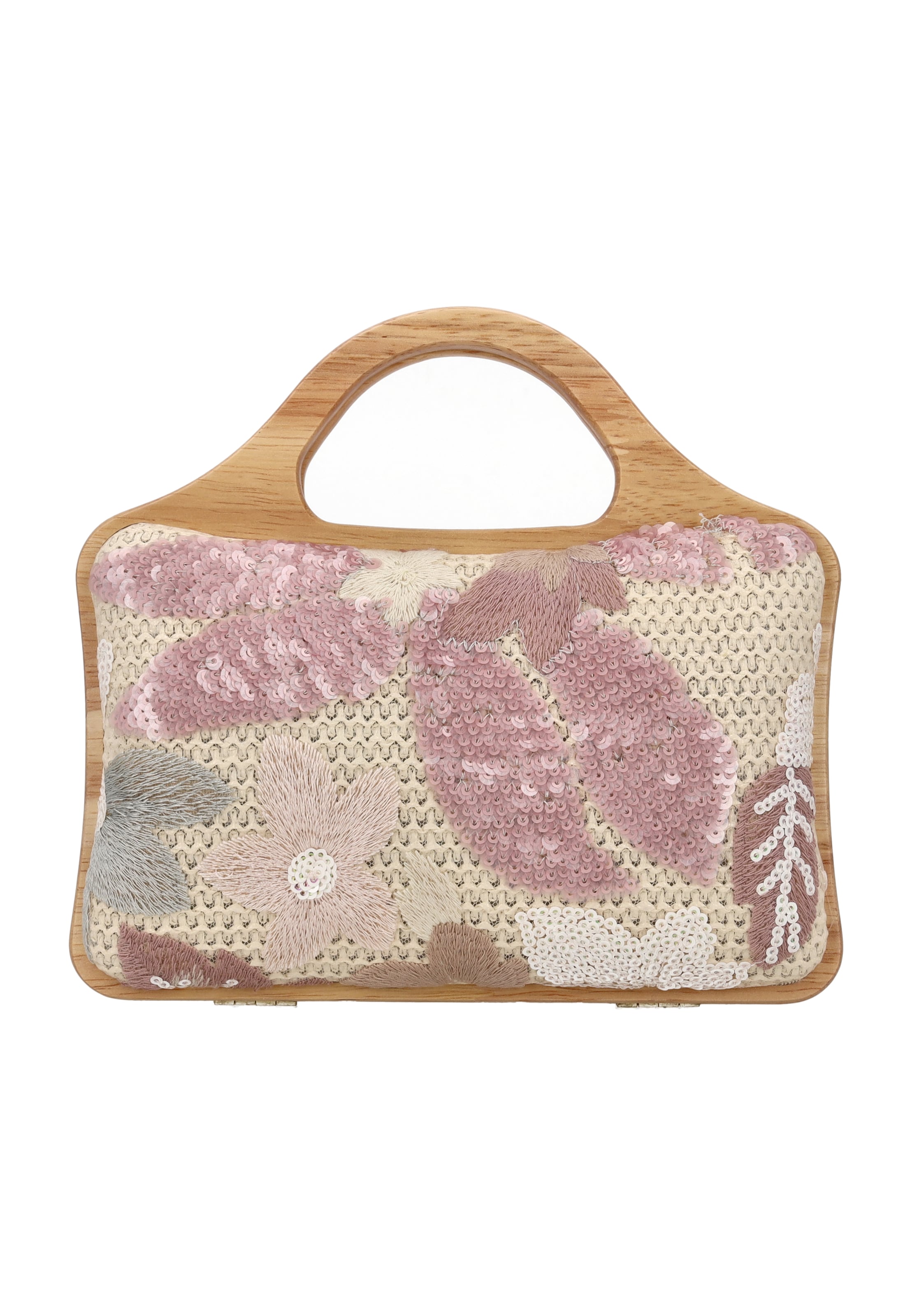 usha FESTIVAL Clutch in Beige: front