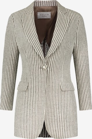Vulto Bleiseri 'Silk linen blazer' värissä beige: etupuoli