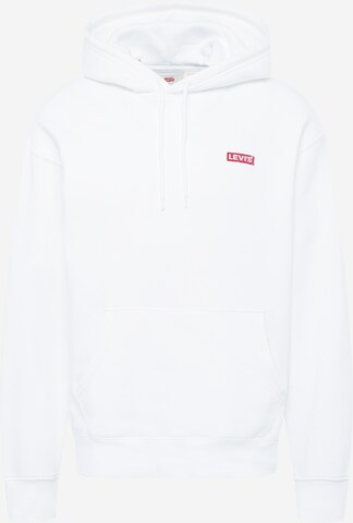 LEVI'S ® Sweatshirt 'Relaxed Baby Tab Hoodie' in White: front