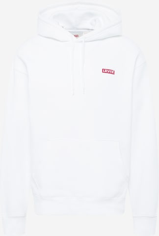 LEVI'S ® Sweatshirt 'Relaxed Baby Tab Hoodie' i vit: framsida