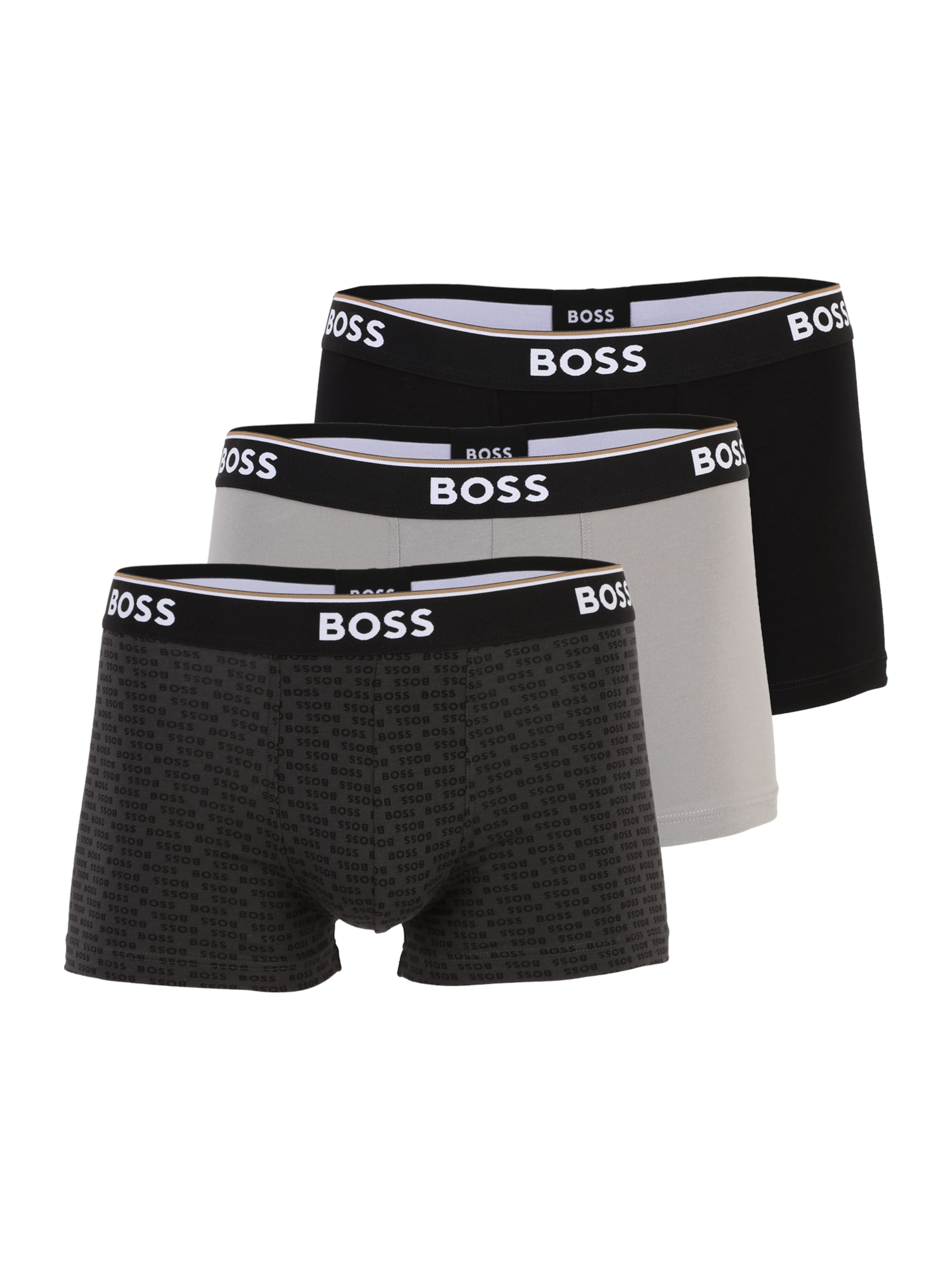 BOSS Boxershorts 'Power' in Grau: Vorderseite