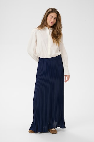 Cream Rok 'Charline' in Blauw