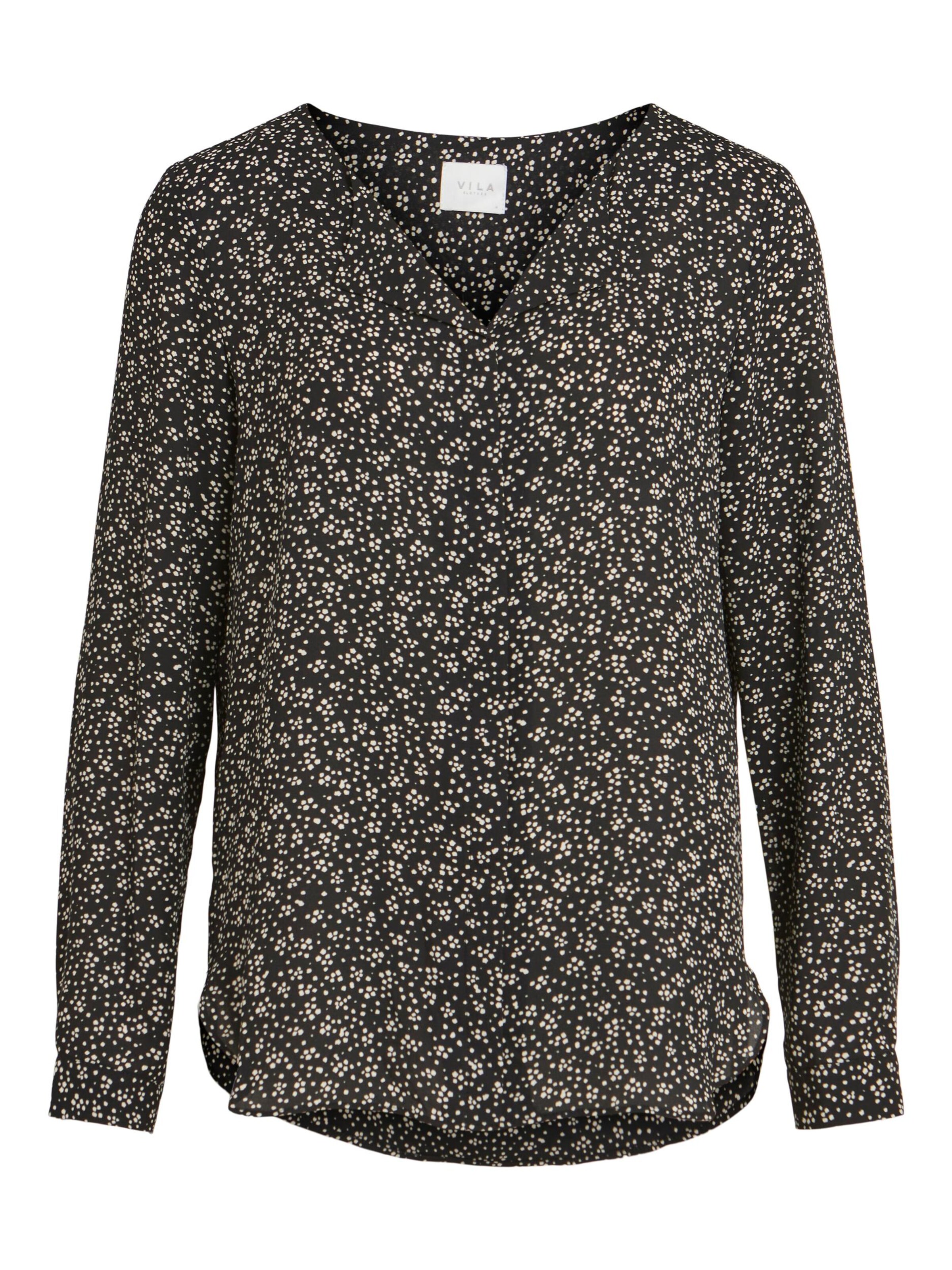 Frauen Große Größen VILA Bluse in Schwarz - MH79365 Frauen Große Größen VILA Bluse in Schwarz - MH79365