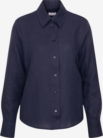 Chemisier 'Schwarze Rose' SEIDENSTICKER en bleu : devant