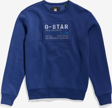 G-Star RAW Sweatshirt in Blauw: voorkant