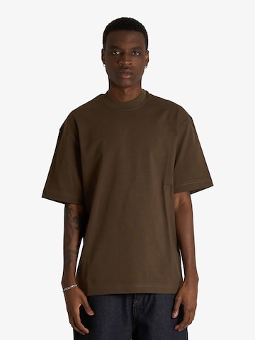 DARK LABEL - Camisa em castanho: frente