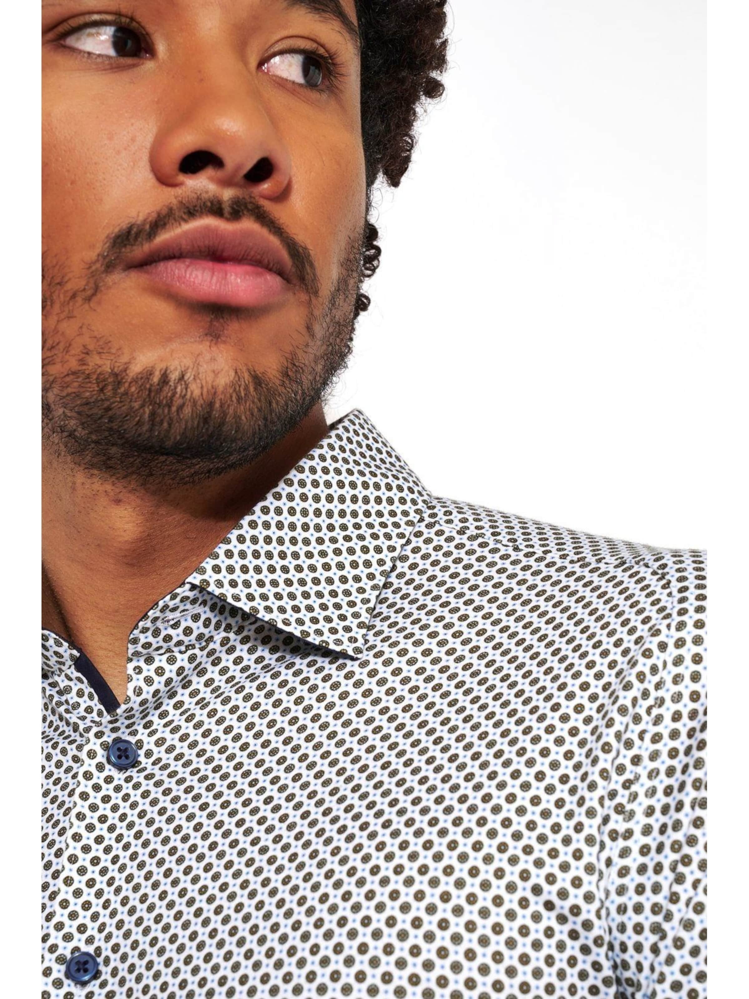 DESOTO Slim Fit Hemd 'Kent'‌‌ in Grau