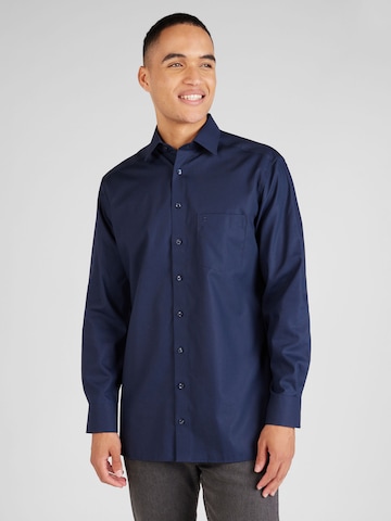 Coupe regular Chemise OLYMP en bleu : devant