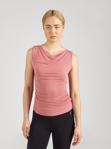 CURARE Yogawear Sporditopp, värv roosa: eest vaates