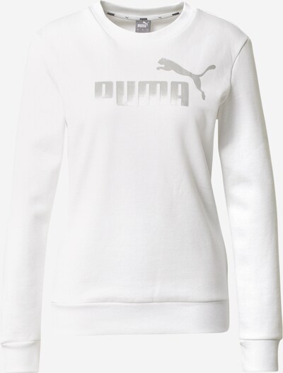 PUMA Sportska sweater majica u srebro / bijela, Pregled proizvoda