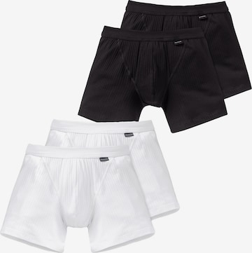 SCHIESSER Boxer shorts 'Authentic' in Black: front