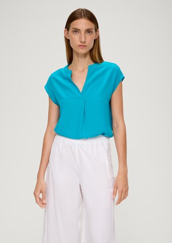 s.Oliver BLACK LABEL Bluse in Blau: predná strana