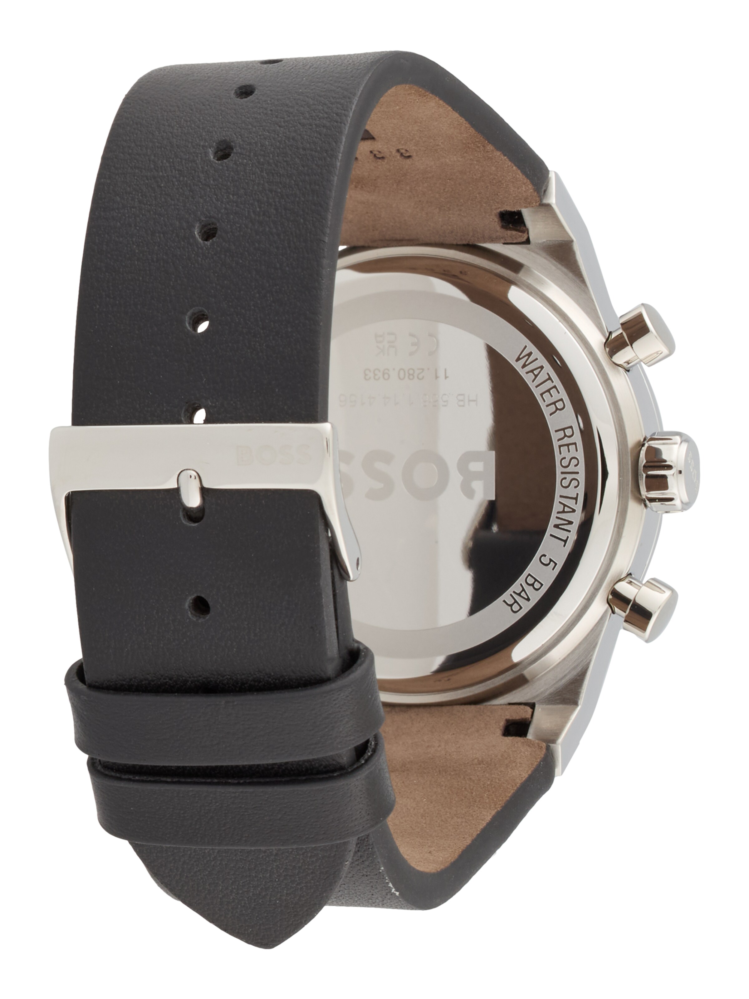 BOSS Analogt ur 'CANDOR' i sort