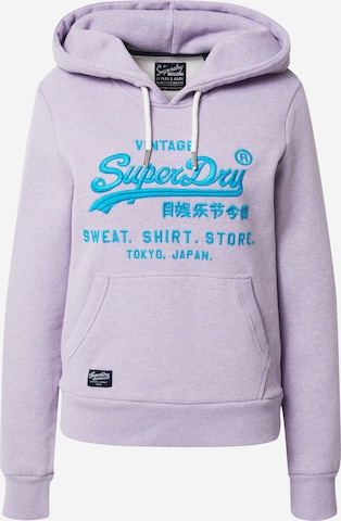 Superdry Sweatshirt in Purple: front