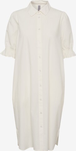 Robe-chemise 'Dicte' CULTURE en blanc : devant