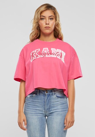 Maglietta di Karl Kani in rosa: frontale