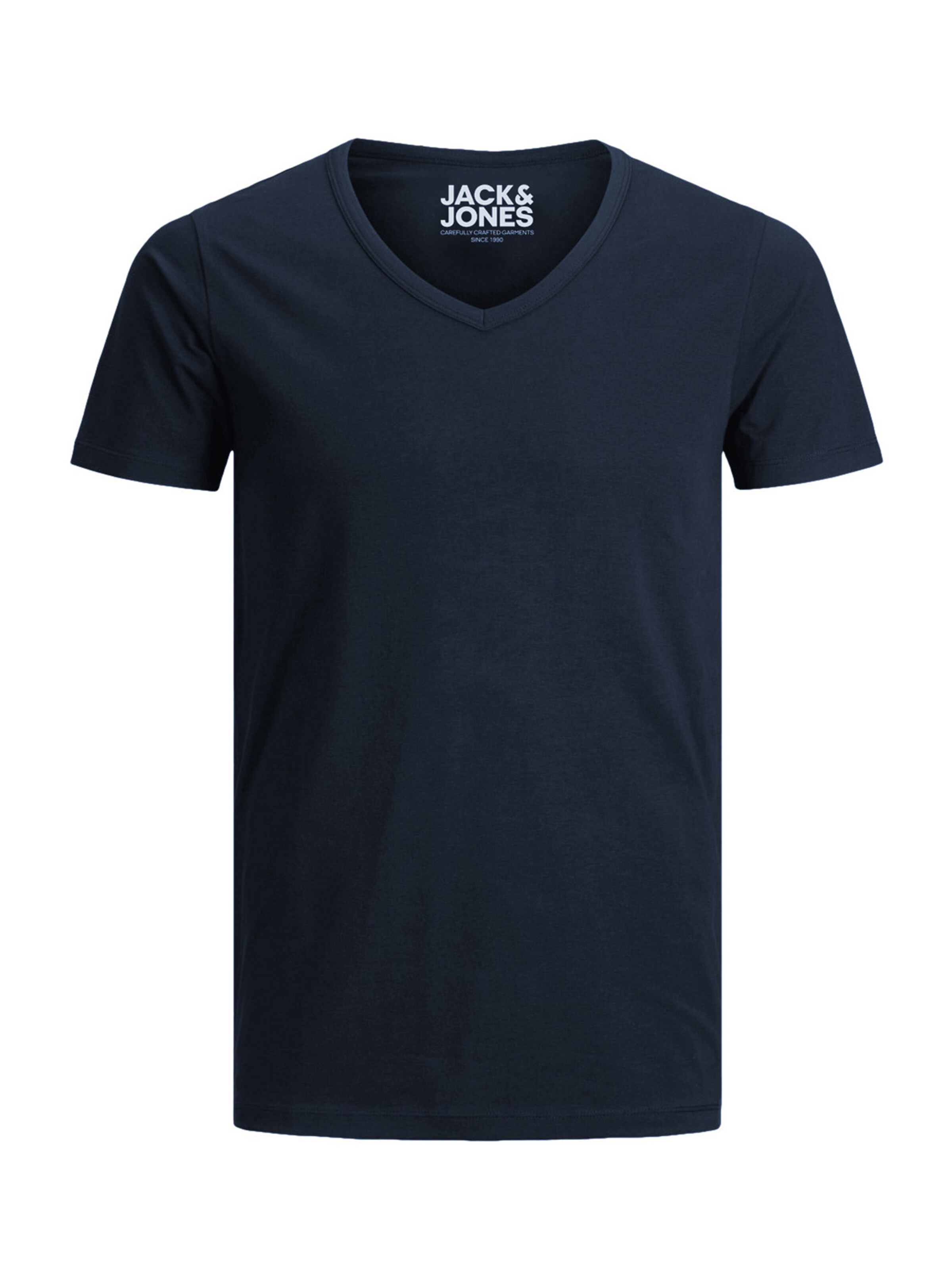 JACK & JONES Shirt 'JJV-Neck' in Blue