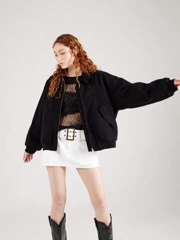 Monki Between-Season Jacket in Black: front