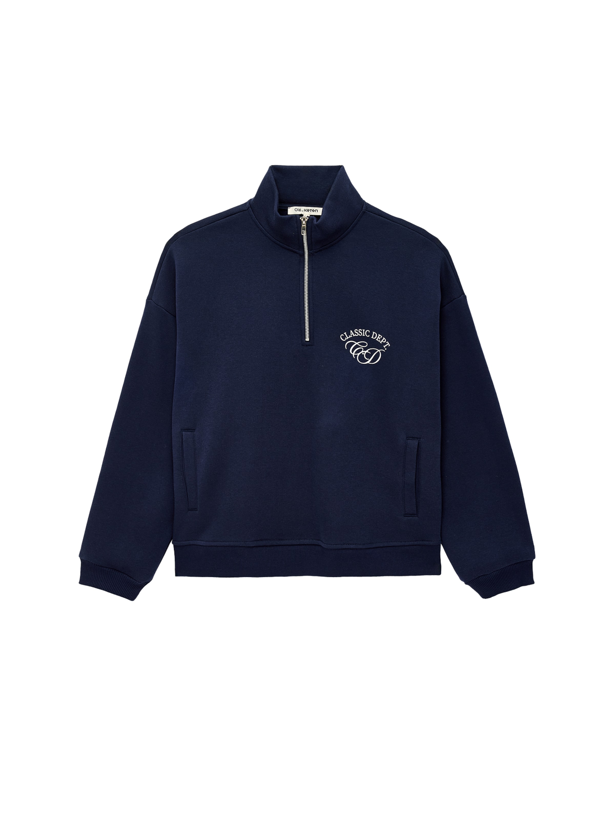 Koton Sweatshirt in L in dunkelblau / rot / weiß, Produktansicht