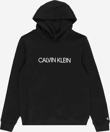 Calvin Klein Jeans Regular Fit Sweatshirt in Schwarz: predná strana