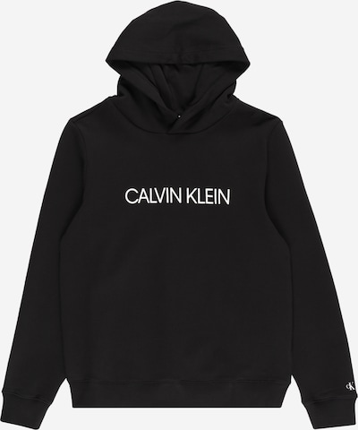 Calvin Klein Jeans Sweatshirt i svart / hvit, Produktvisning