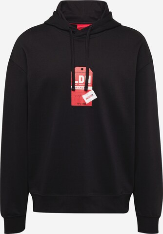 Sweat-shirt 'Dagunoso' HUGO en noir : devant