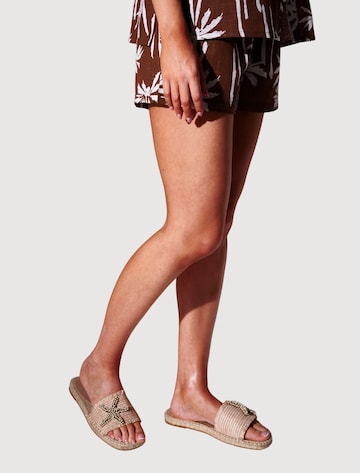 Mule South Beach en beige