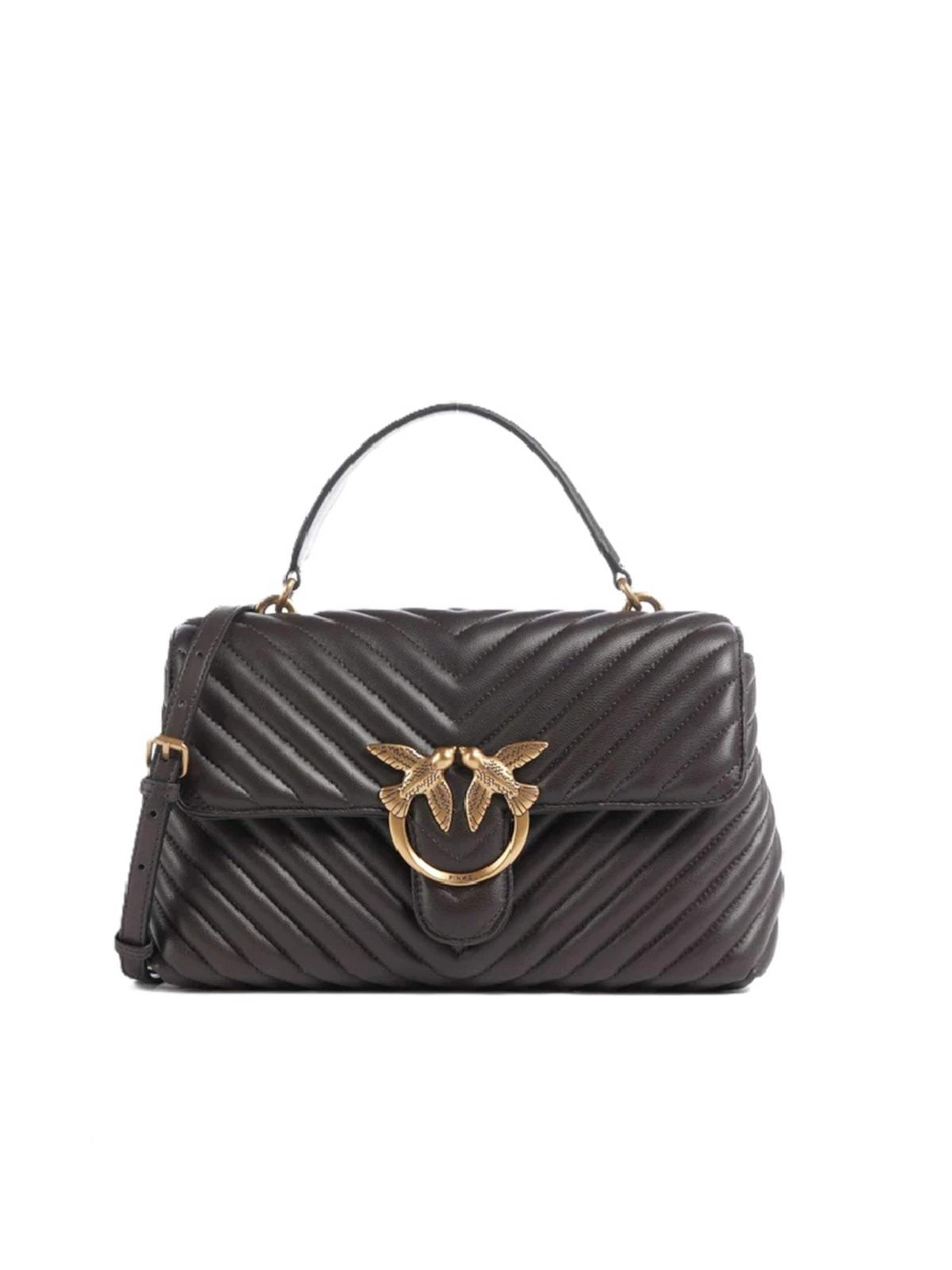 Borsa a tracolla '100043 A0GK' di PINKO in marrone: frontale