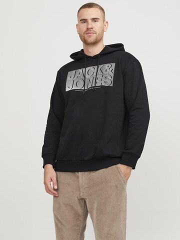 Sweat-shirt Jack & Jones Plus en noir : devant