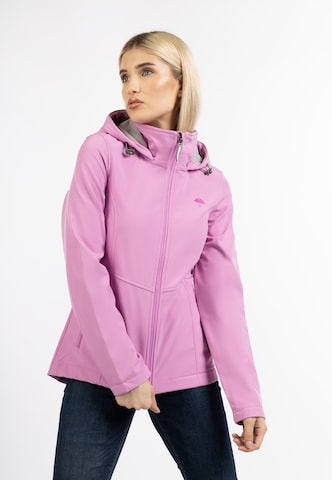 Veste fonctionnelle Schmuddelwedda en rose : devant