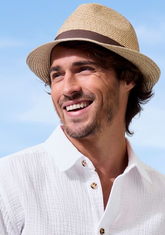 BEACH TIME Regular fit Button Up Shirt in White