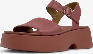 CAMPER Strap Sandals ' Tasha ' in Red: front