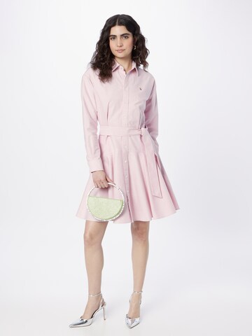 Polo Ralph Lauren Платье-рубашка в Ярко-розовый